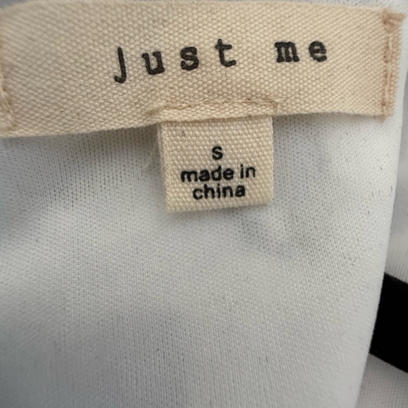 Just Me White and Blue Lace Dress - Picture 5 of 7